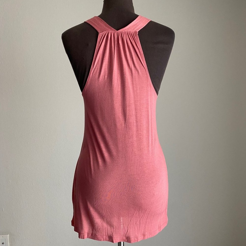 Gap body sz XS sleeveless V-neck plunge razor back tank top shirt - Picture 2 of 7